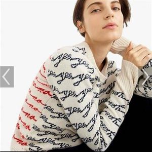 JCrew Yes/No Sweater XS